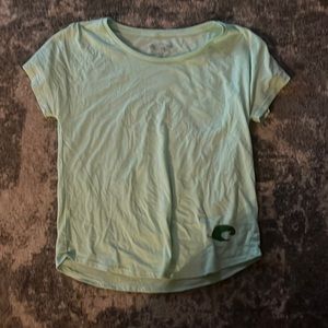 Mint green cropped Costa shirt
